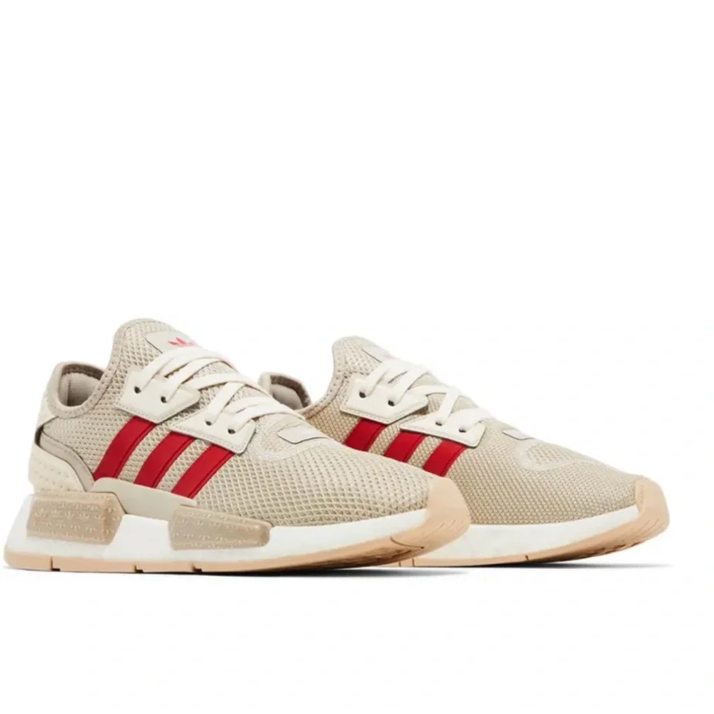 NEW Adidas Tan and Red Athletic Shoes